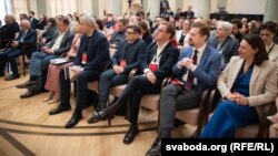 На чацьвёртай Канфэрэнцыі беларусаў сьвету ў Варшаве, 24 траўня 2025 году