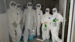 Кесиптештери менен ооруканада.