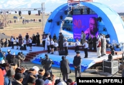 Мероприятие, посвященное юбилею Айтматова, в Таласе.