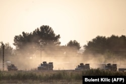 خودروهای زرهی ترکیه در حال ورود به سوریه