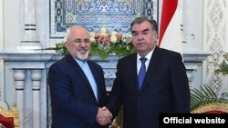 Глава Таджикистана Эмомали Рахмон и министр иностранных дел Ирана Джавад Зариф
