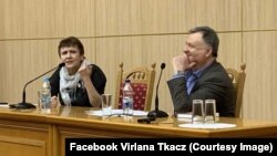 Оксана Забужко і Євген Бистрицький