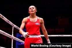 Алуа Балқыбаева әлем чемпионатында. Ливерпуль, 14 қыркүйек 2025 жыл.