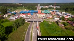 Пункт пропуску ў Бераставіцы, архіўны здымак з паветра