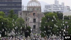 گنبد «بمب اتمی» واقع در پارک یادبود صلح در هیروشیما