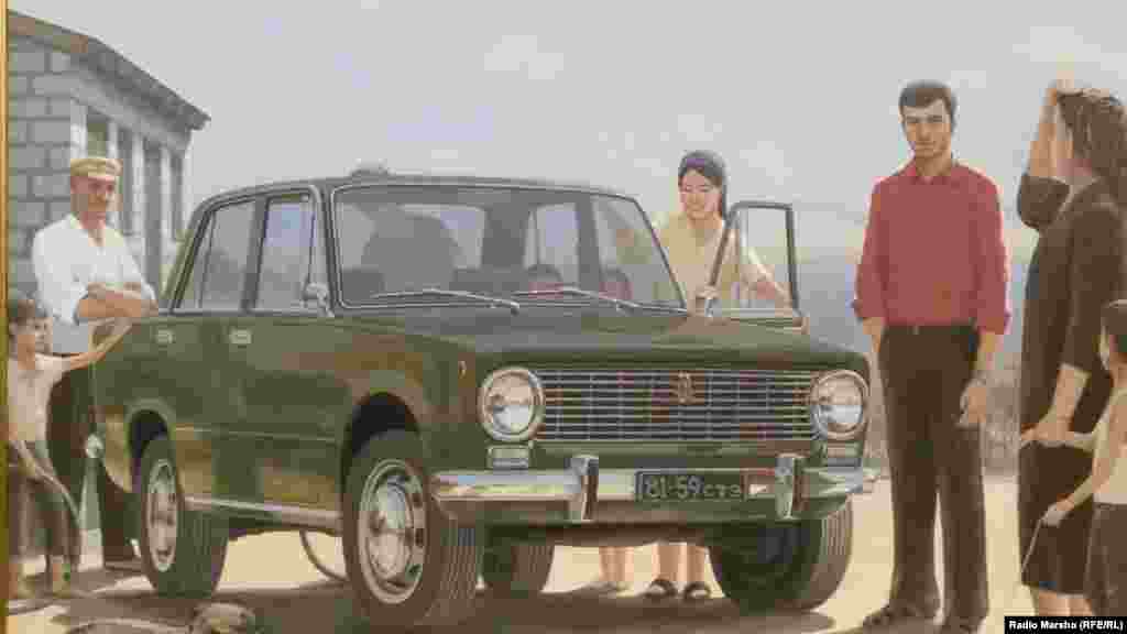 Сурташдахкархочун дас дуьххьара эцна Жигули машен. (авторан дагалецамашкара)