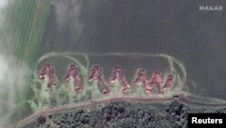 Артиллерия к северу от Лимана из космоса, архивное фото