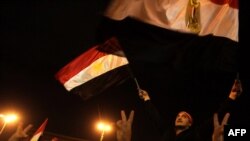 شادی پس از سقوط مبارک در میدان تحریر قاهره