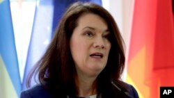 Анн Линде, глава МИД Швеции, действующий председатель ОБСЕ