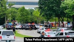 Паліцыя на месцы страляніны ў Аклахоме
