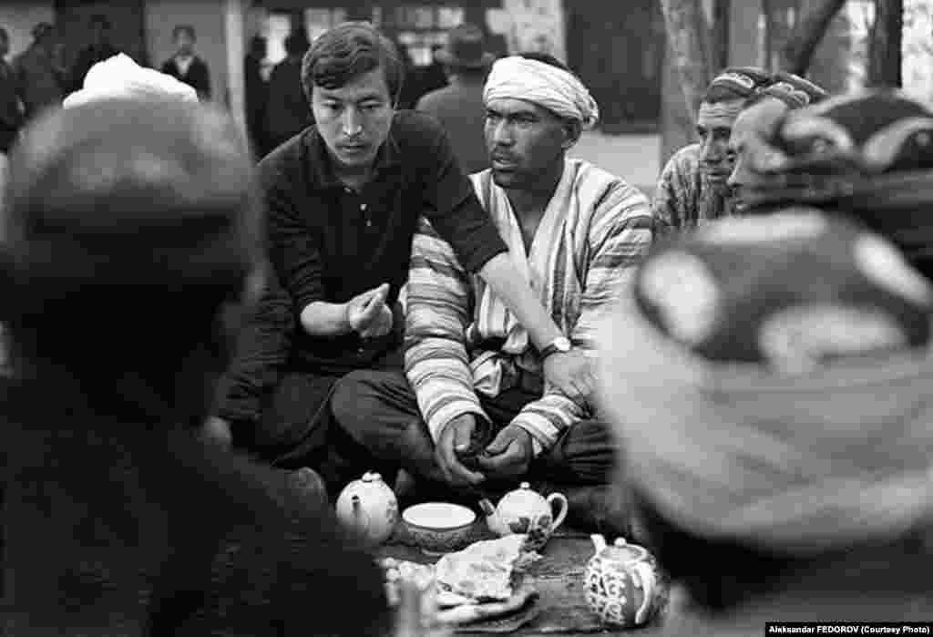 Геннадий Базаровдун &ldquo;Буктурма&rdquo; тасмасын тартуу учуру. 1968-жыл.