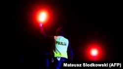 Польскі паліцыянт. Ілюстрацыйнае фота