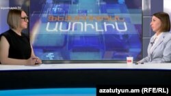 Омбудсмен Армении Кристинне Григорян в студии «Азатутюн ТВ», 19 сентября 2022 г.