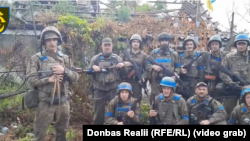Бійці 31 ОМБр після звільнення селища Рівнопіль на Донеччині. Літо 2023 року.