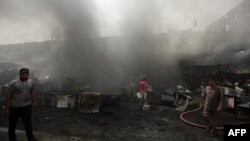 تصویری از محل یکی از انفجارهای پیشین در بغداد