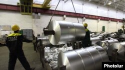 Armenia -- An aluminum plant in Yerevan.