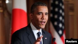 آقای اوباما روز چهارم اردیبهشت و در حین سفرش به ژاپن، مانورهای نظامی روسیه در مرز اوکراین را محکوم کرد