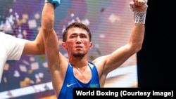 Махмұд Сабырхан әлем чемпионатында. Ливерпуль, 14 қыркүйек 2025 жыл.