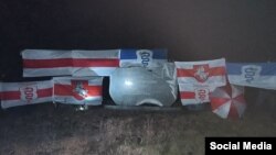 Сьцягі Пружаны / Ściahi Pružany. Помнік Язэпу Ігнату Крашэўскаму, 30 сьнежня 2020 г.