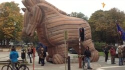 Барикади й Троянський кінь під Єврорадою у Брюсселі