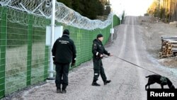 Финские пограничники на границе с Россией, иллюстративное фото 