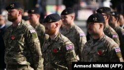 Брытанскія салдаты, якія служылі у міратворчых сілах KFOR у Косава. Прышціна, 10 лістапада 2024. Ілюстрацыйнае фота 