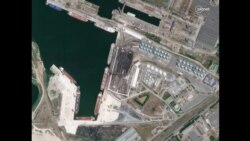 Последствия ракетного удара 4 июля по хранилищу подсолнечного шрота в порту Николаева 