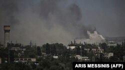 Дим від боїв над Сєвєродонецьком, 2 червня 2022 року