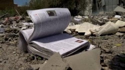 Ukrainian School Turned To Rubble And Shredded Textbooks After Russian Rocket Hits