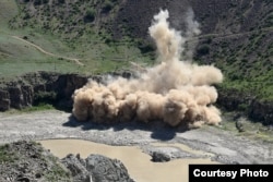 “Камбар-Ата-1” ГЭСинин курулушу башталышы. 8-июнь, 2022-жыл.