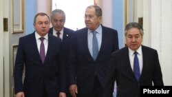Armenia - The foreign ministers of Russia and other CSTO member states arrive for a meeting in Yerevan, 10 June, 2022.
