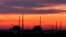 Units 5 and 6 of the Bulgarian nuclear power plant are shown at sunrise in the town of Kozloduy.