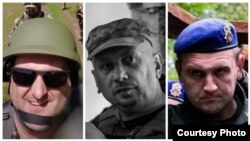 Бійці-митці з Дніпра: Тимофій Хом’як, Ігор Кирильчатенко, Андрій Карпенко (зліва направо)