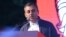 Armenia - Opposition leader Ishkhan Saghatelian speaks at a rally in Yerevan, June 14, 2022.