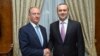 Armenia - Russian Security Council Secretary Nikolay Patrushev (left) and his Armenian counterpart Armen Grigorian meet in Yerevan, June 16, 2022.