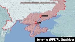 Дорога, яке веде з Запорізької області до півострова – через місто Чонгар