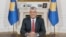 Kosovar President Hashim Thaci delivers a televised address to the nation on June 29. 
