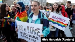 Під час Маршу рівності в Харкові («ХарківПрайду»), 15 вересня 2019 року