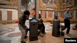 У Сыкстынскай капэлі ўсталёўваюць печкі