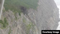 Камчатка. Ан-26 учагы кулаган жээктин көрүнүшү. 6-июль, 2021-жыл. 