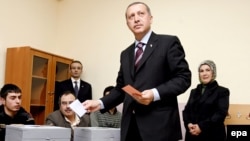 رجب طیب اردوغان و همسرش