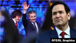 Ираклий Кобахидзе, Бидзина Иванишвили и Марко Рубио (коллаж)