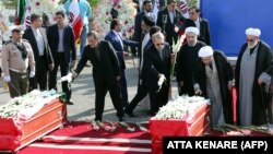 مقام‌های ایرانی در مراسم تشییع شماری از قربانیان منا در تهران