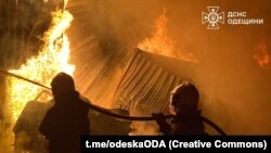 Архивное фото одного из предыдущих ударов по Одессе