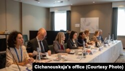 Сустрэча прадстаўнікоў дэмакратычных сілаў Беларусі з прадстаўнікамі эўрапейскіх інстытуцыяў. Брусэль, 8 кастрычніка 2025