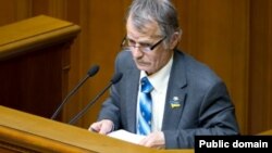 Мостафа Җәмилев Украина Югары Радасында чыгыш ясый