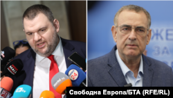 Съпредседателите на ДПС Делян Пеевски (вляво) и Джевдет Чакъров