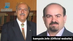 آرش کیخسروی (راست) و قاسم شعله‌سعدی