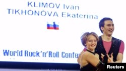 Катерина Тихонова на Всесвітньому кубку акробатичного рок-н-ролу, Краков, 2014 рік