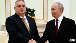 Віктор Орбан і Володимир Путін на зустрічі в Москві, 28 листопада 2025 року